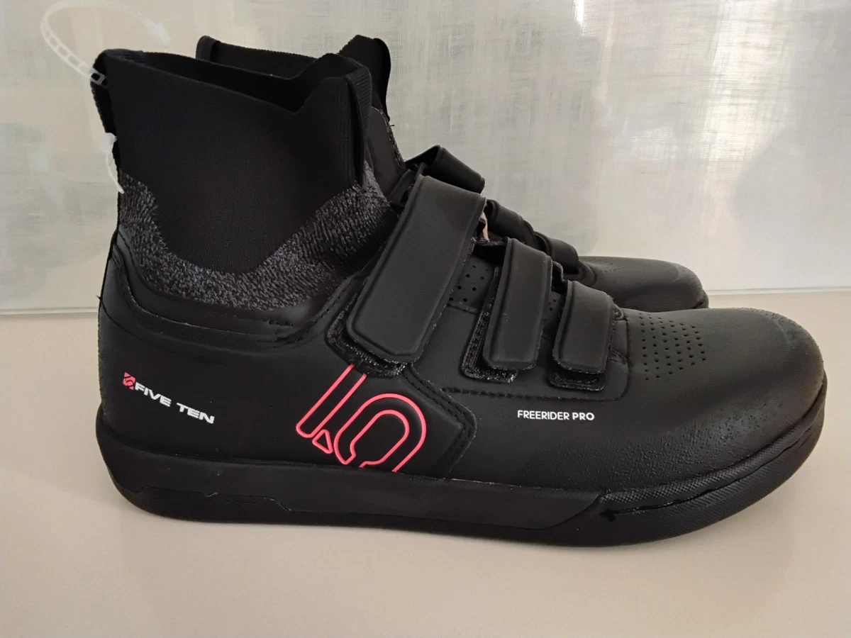 Adidas Five Ten 5.10 Freerider Pro Stealth Mens Size 9 Black Mountain Bike Shoes adidas Five Ten Mountain Bike Freerider Black for Sale  main image 3