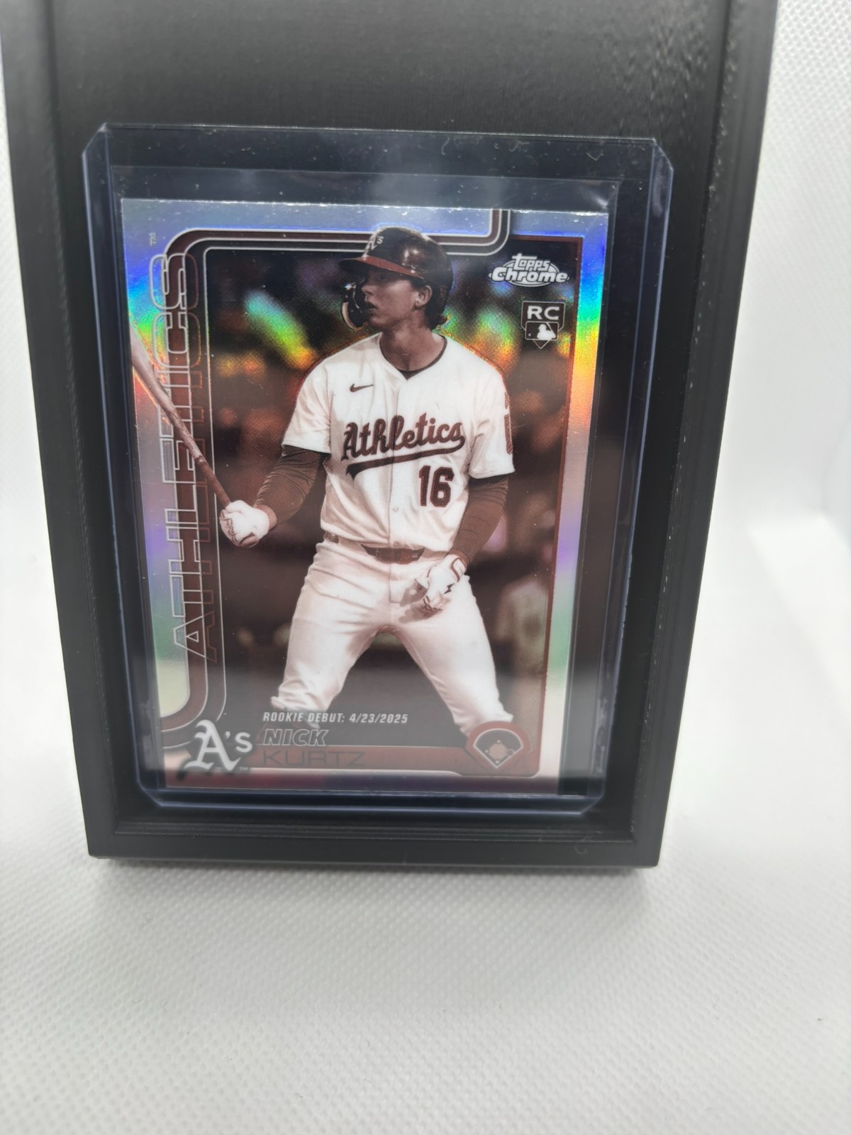 2025 Topps Chrome Update Series - Nick Kurtz #USC180 Negative Refractor (RC)