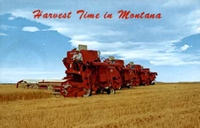 Harvest Time, Montana, Billings, season, landscape, vibrant, postcard, Postcard