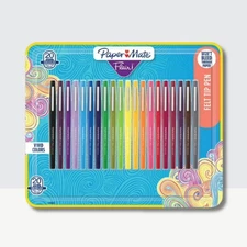 Paper Mate Flair Felt Tip Pens, Assorted Colors Pack of 20 – Won’t Bleed Through