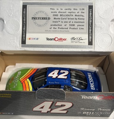 NASCAR Bell South Kenny Irwin. #42. 1/24 Diecast. NIB