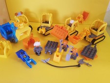 (D40)   Lego Duplo großes Baustellen Set Bauarbeiter Bagger  Baufahrzeug