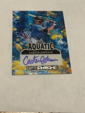 ONE OF ONE ! 2025 LEAF OPTICHROME AUTOGRAPH CARTER JOHNSON MARLINS ROOKIE  #1/1