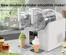 Home Ice Maker Slush Machine Commercial Dual Soft Ice Cream Maker Auto