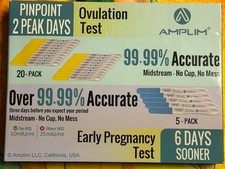 Amplim Pregnancy and Ovulation Test Kit 25 Pieces