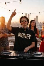 Men's Money Graphic Print Cotton T-Shirt Streetwear Urban Black Shirt For Summer