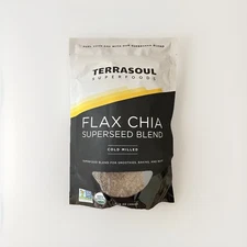 Organic Flax Seed And Chia Seed Blend Superfoods 16oz Bag New Sealed