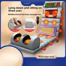 Electric Massage Mattress Vibrating Heating Pad Full Body Stress relief Massager