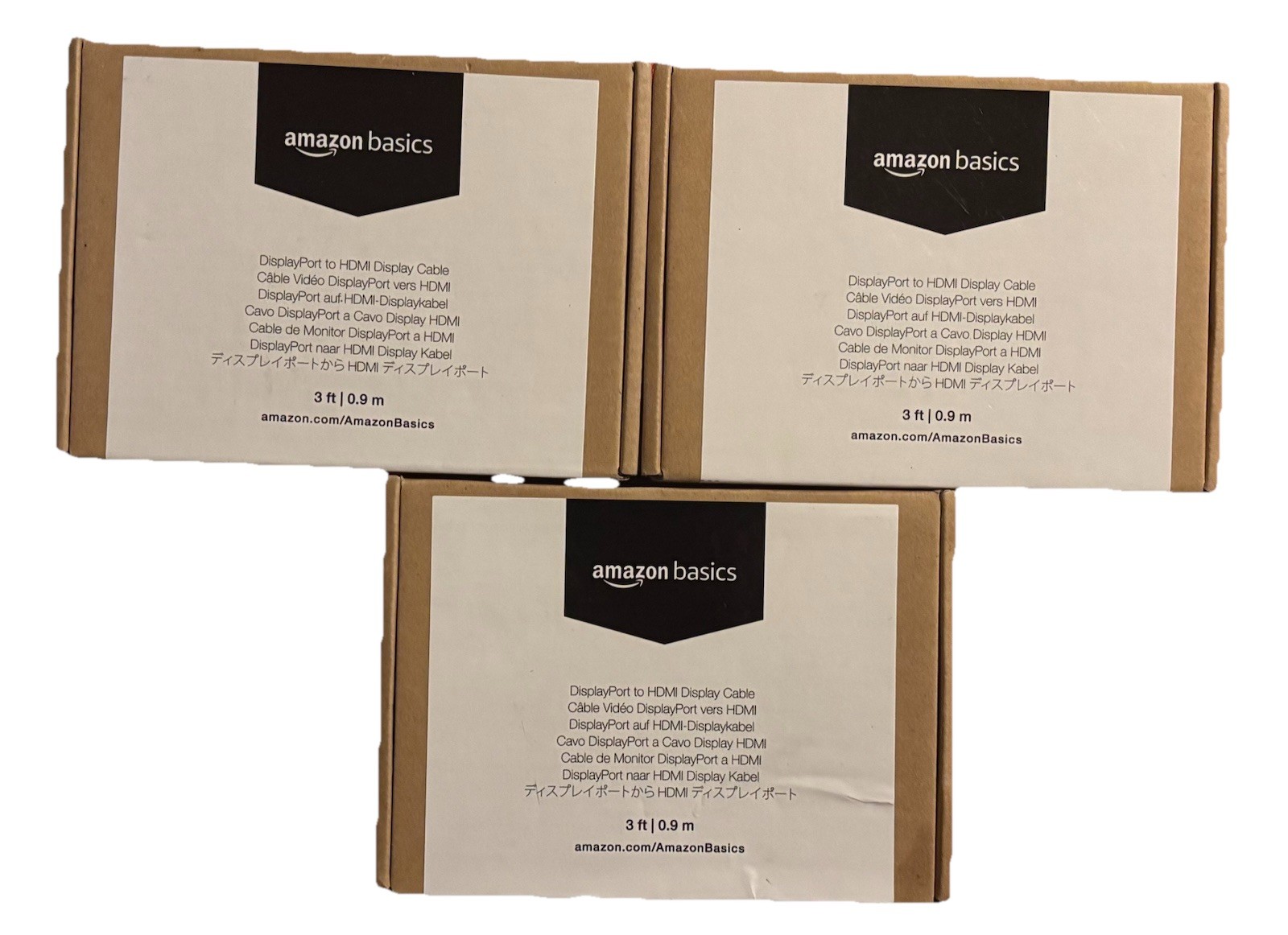 Amazon Basics DisplayPort to HDMI Display Cable 3 Packs