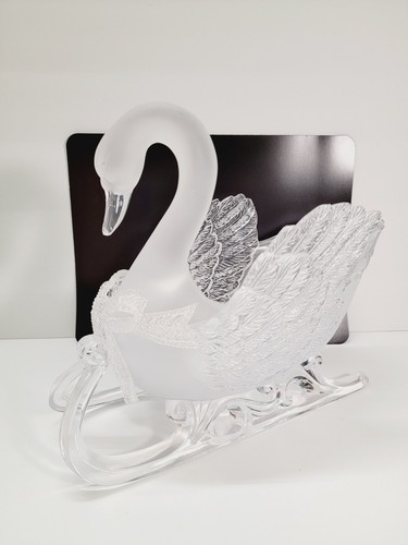 Vintage Plastic Swan Sleigh Planter Decorative Centerpiece - Bild 2 von 19
