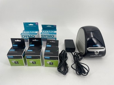 LOT DYMO LabelWriter 450 Label Printer & 2,180 Address Labels #1750110 WORKS