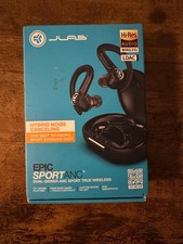 JLab - Epic Sport ANC 3 True Wireless Earbuds - Black iOS/Android, Sport Hook