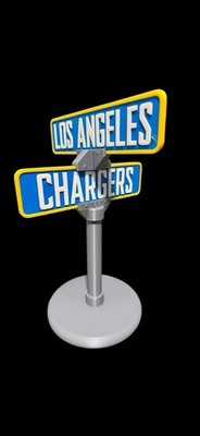 BOLT UP! Los Angeles Chargers 3D Printed Street Sign 