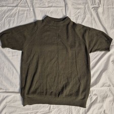 Vintage Towncraft Womens Green Patterned 100 Acrylic Sz Medium 38-40 