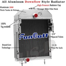 4 Row 70mm Tractor Radiator For International Farmall 300 350 Case 361704R93