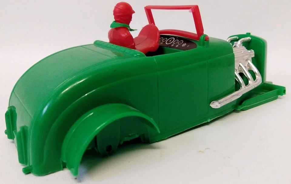 Vintage 1960's HERKIMER Motor Speedways Green Hot Rod OK Cub Tether Car Body - Image 2 of 4