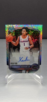 25-26 TOPPS BOWMAN CHROME XAVIAN LEE SPARKLE AUTO 53/100 #CPA-XL!!!!      