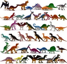 48 Piece Dinosaur Toys,Plastic Dinosaurs Toys for Kids 3-5,5-7,8-12,Small Dinosa