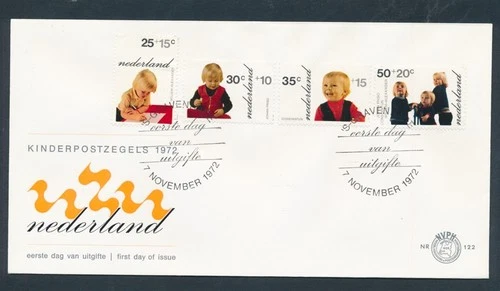 D487423 Netherlands FDC Children's Stamps 1972 NVPH 122