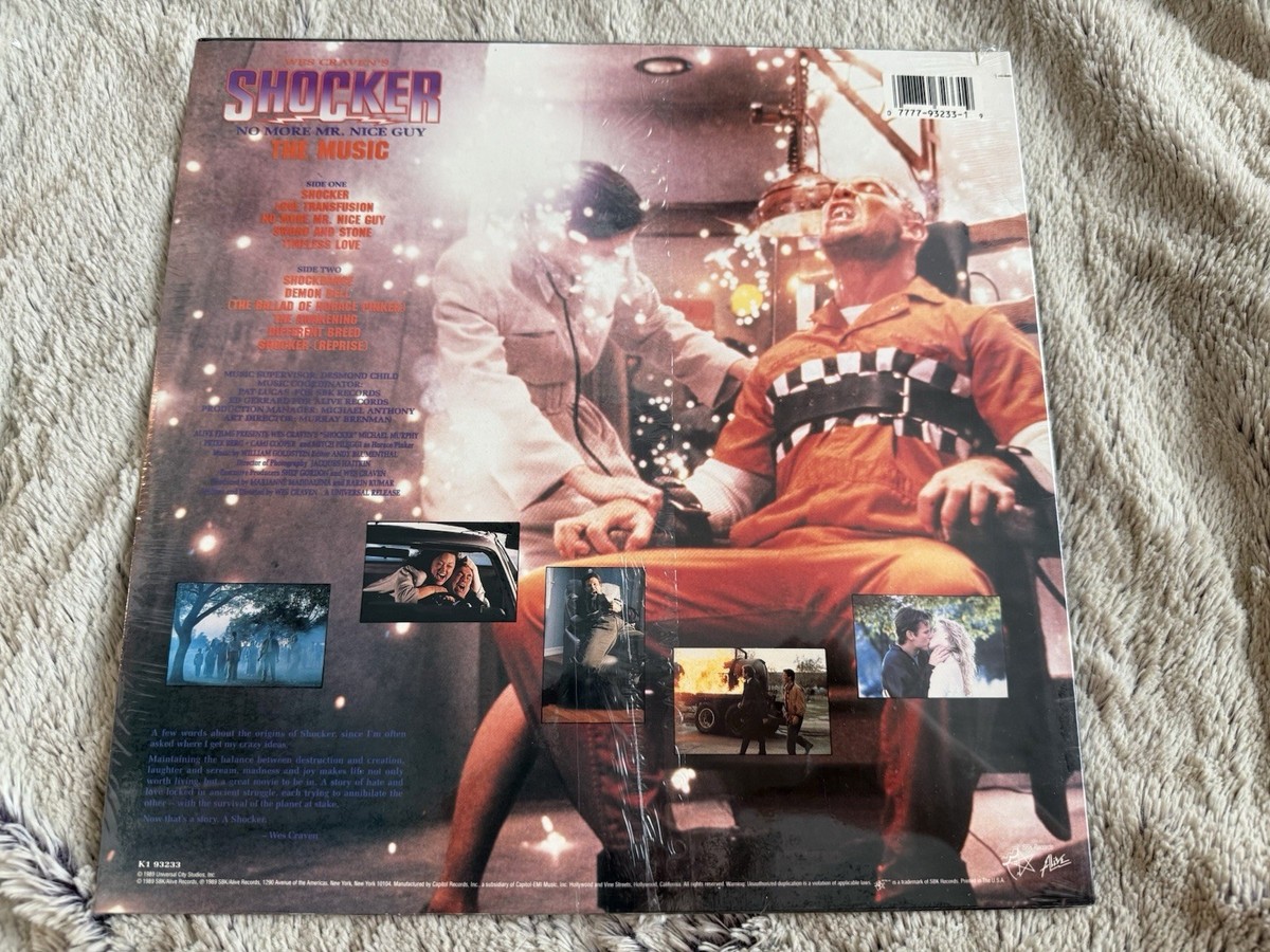 Wes Craven's Shocker OST LP vinyl record NEW sealed RARE OOP