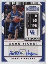 2020 Contenders Draft Picks Sticker Game Ticket Green Ashton Hagans #98 Auto 5c2