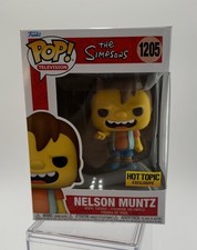 Funko POP! Figura TV Los Simpson Nelson Muntz #1205 tema candente exclusiva como nueva