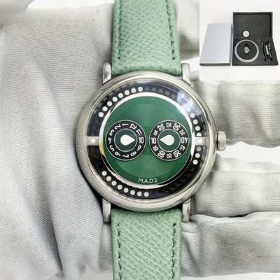 New M.a.d. Editions Mb&f M.A.D.2 Green Edition Eric Giroud 42MM Steel Box Paper