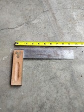 Vintage STANLEY 8" Try Square Model No. 20TS Steel, Maple, Brass Made in USA