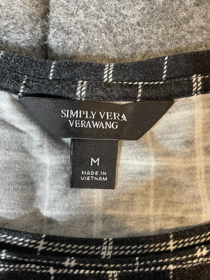 Blusa Vera Wang a Cuadros Talla M Foto 3 de 4