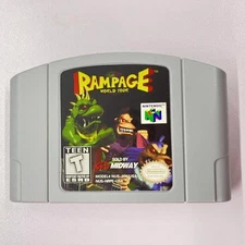 Rampage World Tour - Nintendo 64 (N64) Highly sought after Complete in box (CIB)