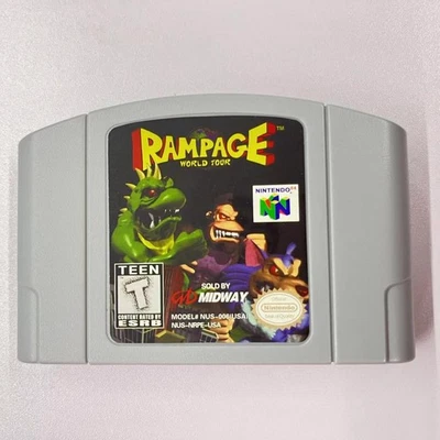 Rampage World Tour - Nintendo 64 (N64) Highly sought after Complete in box (CIB)