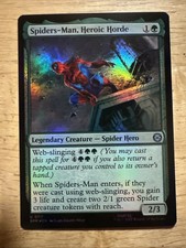 Spiders-Man, Heroic Horde Marvel's Spider-Man Foil MTG NM