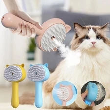 Hair Cleaning Brush With Mist Multifunctional Cat Grooming Brush Rechargeable Se