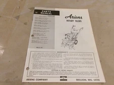 ARIENS ROTARY TILLERS PARTS MANUAL PM-2-75