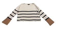 Striped Cropped Women's Sweater