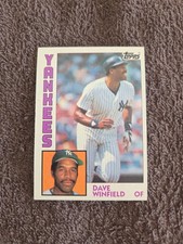 1984 Topps Dave Winfield New York Yankees Baseball Card #460