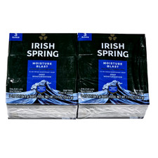 2 Packs 3 Bars Irish Spring Moisture Blast 12hr Fresh Deodorant Soap Bars 11.1oz