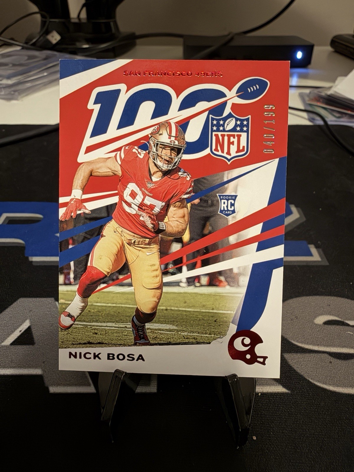 Nick Bosa Panini Chronicles NFL 100 #97 Red