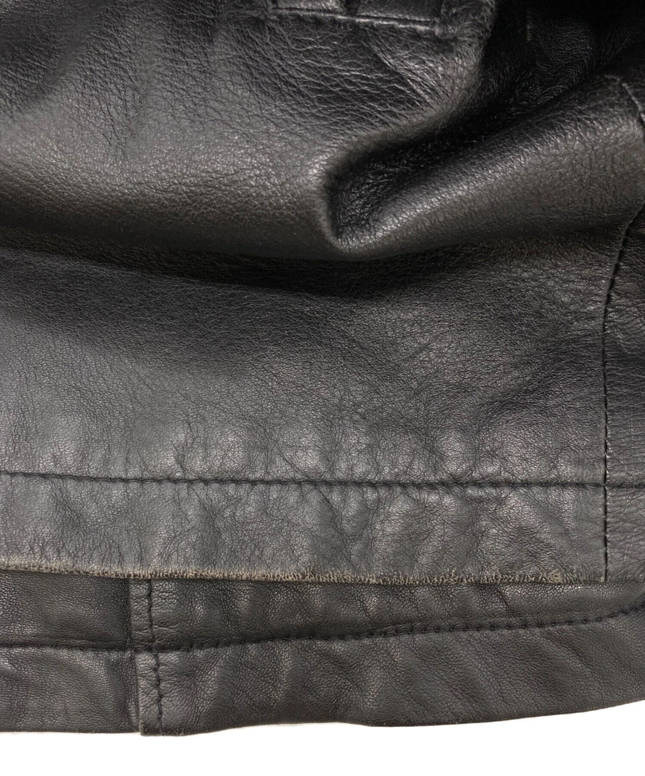 JAC LEATHER Ram Leather Jacket Men's Size LL Black image 9