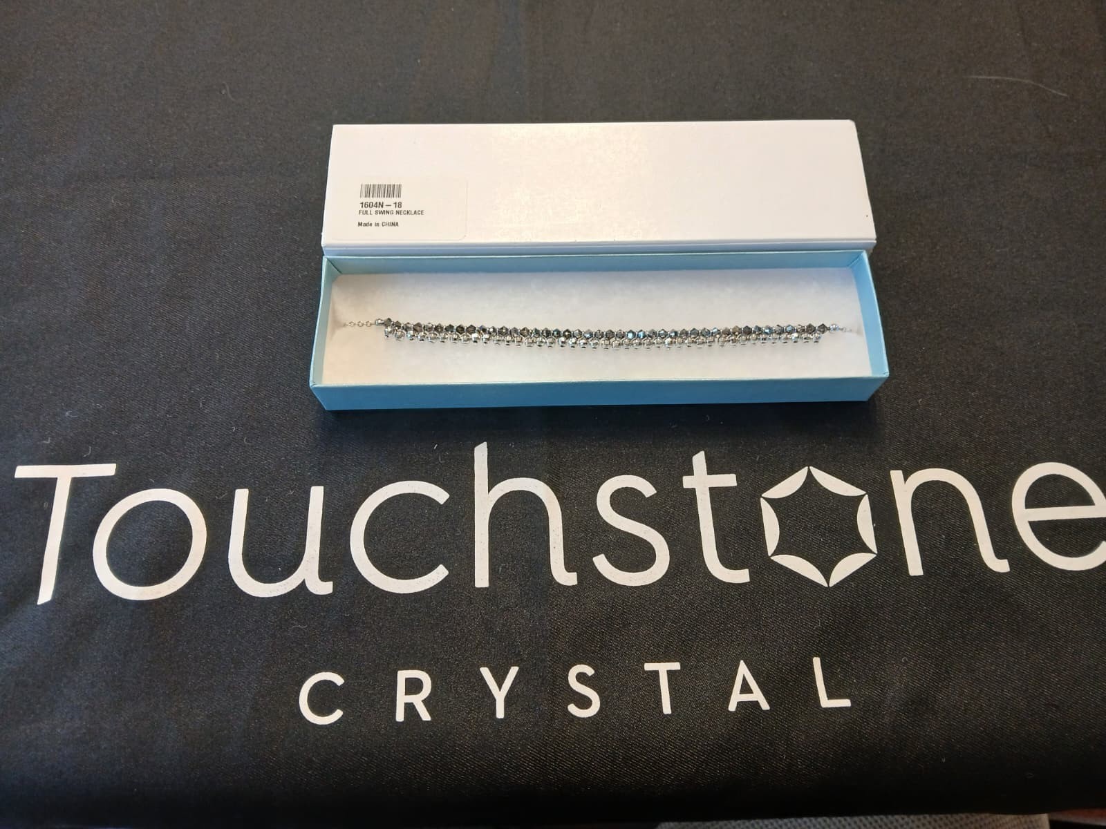 Touchstone Crystal by Swarovski Full Swing Necklace 1604N - 18