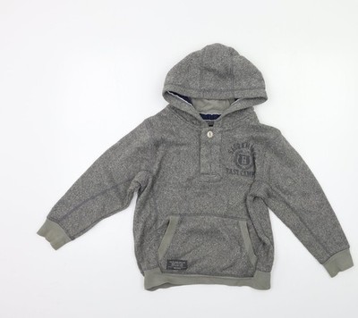 Grauer Pullover Hoodie Jungen UK Größe 7 Jahre NEXT