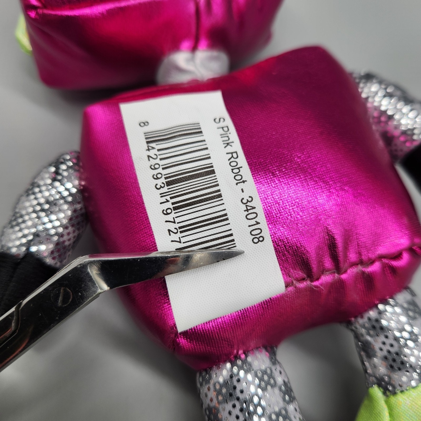 Way To Celebrate Pink Robot Plush Valentine's Day Metallic Toy 8" Small Walmart