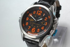 Montre Homme Hamilton Khaki Air Race GMT H776950 Cadran Noir Automatique Swis...