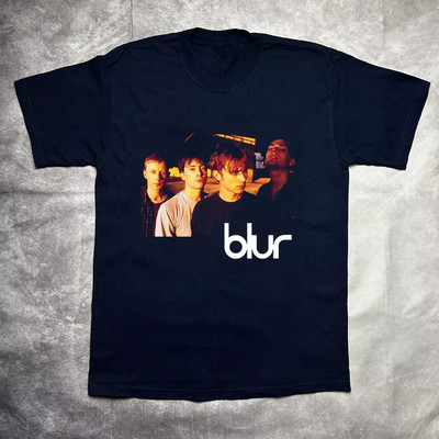 Blur band Gift For Fan Black Unisex Cotton T-Shirt All Size PR861.webp