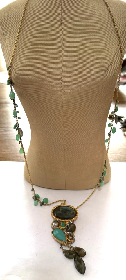 Precioso collar verde llamativo ALEXIS BITTAR Foto 3 de 3