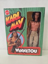 BIG JIM KARL MAY MATTEL WINNETOU SELTENE FIGUR gerade Hand, Repro Box