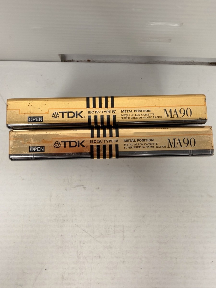TDK MA90 Cassette Tape Sealed IEC IV / TYPE IV METAL POSITION NEW