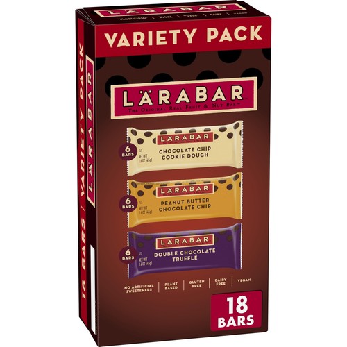 Larabar Chocolate Variety Pack, Gluten Free Vegan Fruit & Nut Bars, 18 ct