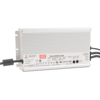 Mean Well HLG-600H-24A LED Netzteil 600W 24V 25A, IP65, PFC