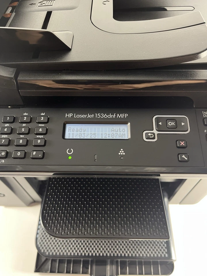 HP LaserJet 1536dnf MFP All in one LaserJet Pro 9k Pg Ct w/ 100% Toner *READ* - Image 2 of 4